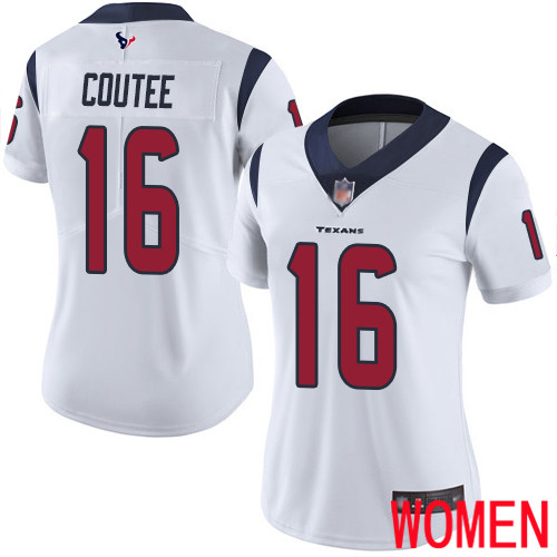 Houston Texans Limited White Women Keke Coutee Road Jersey NFL Football 16 Vapor Untouchable